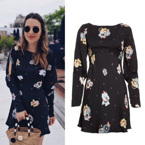 Free People Dresses & Skirts - Blogger Favorite Free People Mod Retro Sunshadows Floral Mini Dress 60s 70s - 2